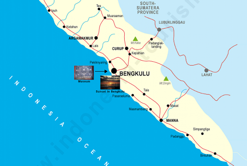 Map of Bengkulu