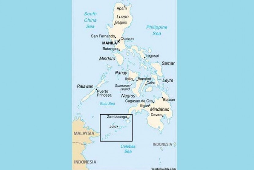 Map of the Philippines and South Philippine  