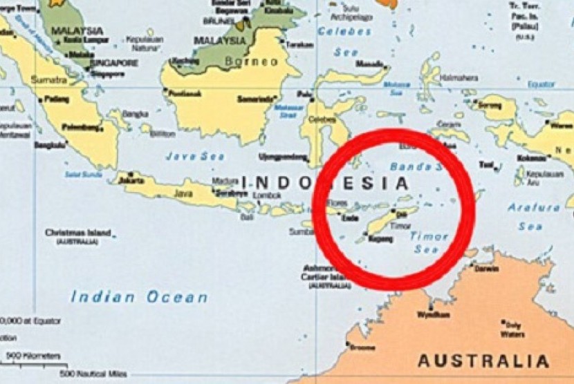 Map of Timor Leste  