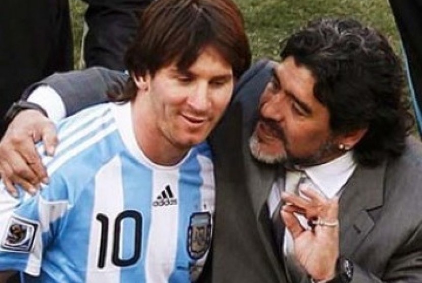 Maradona dan Messi.
