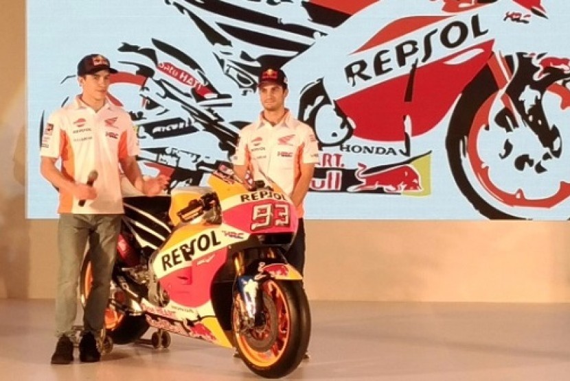 Marc Marquez dan Dani Pedrosa turut hadir di acara peluncuran All New Honda CBR250RR.