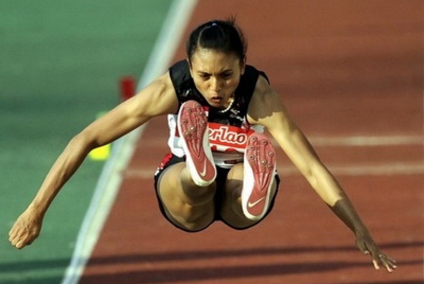 Maria Londa, atlet ketiga Indonesia yang meraih medali emas Asian Games 2014.