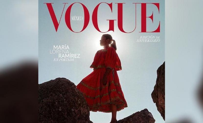 Maria Lorena jadi cover majalah Mode Dunia, Vogue.