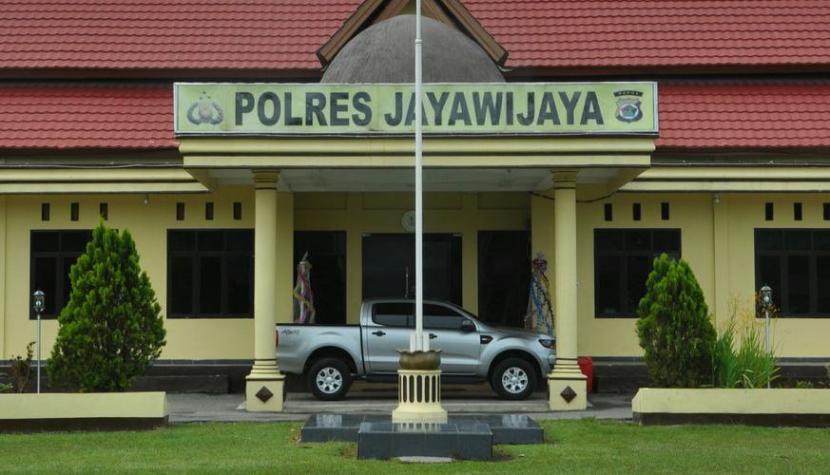 Markas Polres Jayawijaya di Papua.