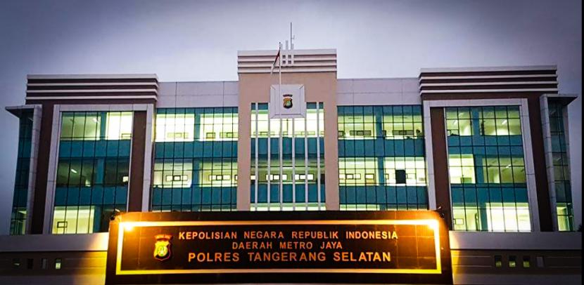 Markas Polres Tangerang Selatan (Tangsel) di Kecamatan Serpong.