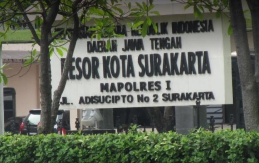Markas Polresta Surakarta di Kota Solo, Jawa Tengah.