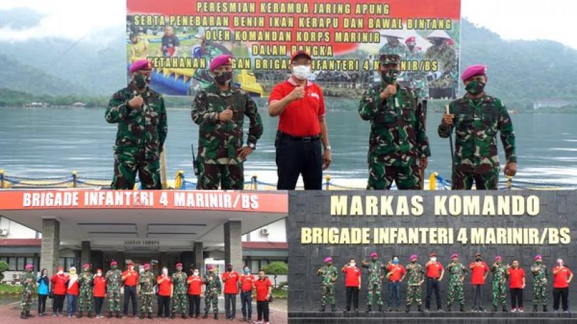 Markas rigade Infanteri (Brigif) 4 Marinir/BS di Kota Bandarlampung, Provinsi Lampung.
