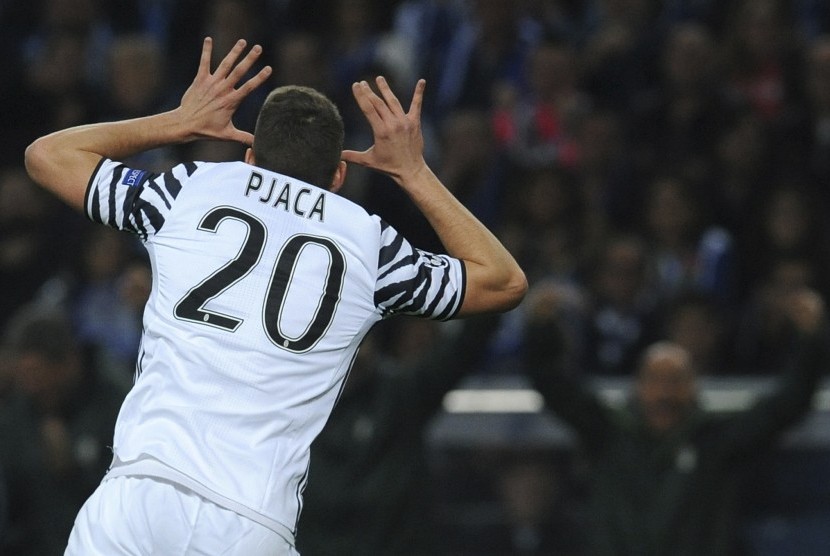 Marko Pjaca seusia mencetak gol ke gawang FC Porto.