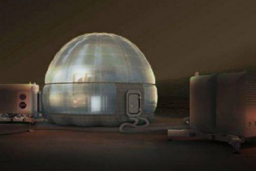 Mars Ice Home. Konsep rumah di Mars yang dibuat NASA.