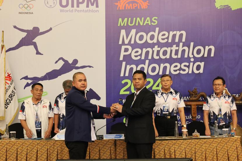 Marsekal Muda TNI, Purwoko Aji Prabowo terpilih  secara aklamasi menjadi Ketua Umum Pengurus Pusat Modern Pentathlon Indonesia (MPI) pada  Musyawarah Nasional MPI ke-3 di Hotel Ambarukmo Yogyakarta, Sabtu (24/2/2024).