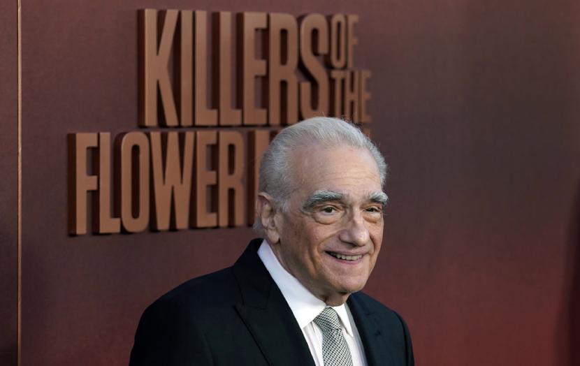 Martin Scorsese, berpose di pemutaran perdana Killers of the Flower Moon di Los Angeles, AS, Senin, 16 Oktober 2023. Scorsese mengaku tak bisa membuat video TikTok.