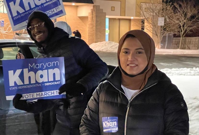 Maryam Khan (33 tahun) dari Windsor terpilih sebagai Muslim pertama sebagai anggota parlemen Connecticut, Amerika Serikat. Maryam Khan, Muslim Pertama Terpilih Sebagai Anggota Parlemen Connecticut