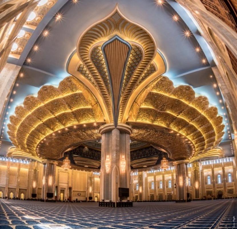 Pembatasan sholat malam di Kuwait untuk cegah Covid-19. Ilustrasi Masjid Agung di Kuwait