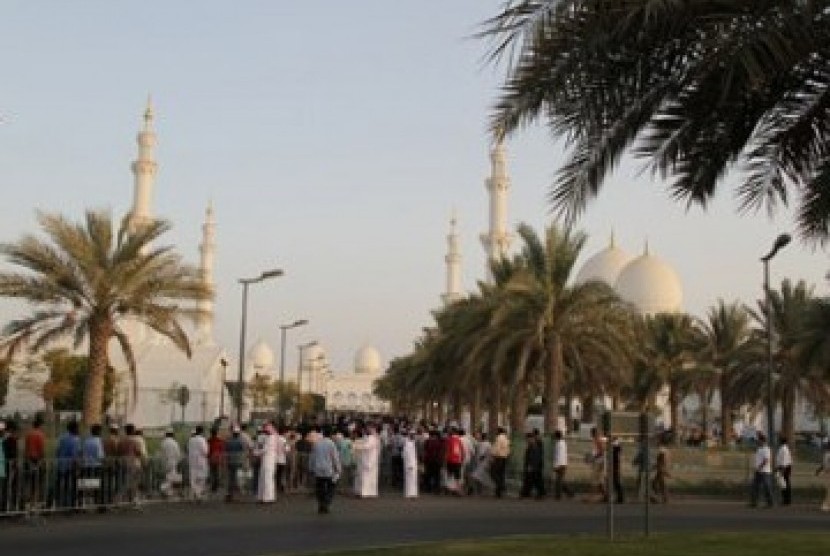 Masjid Agung Sheikh Zayed (SZGMC) Abu Dhabi, UEA.