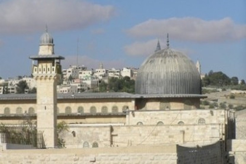 Masjid Al-Aqsha, di Yerusalem, Palestina.