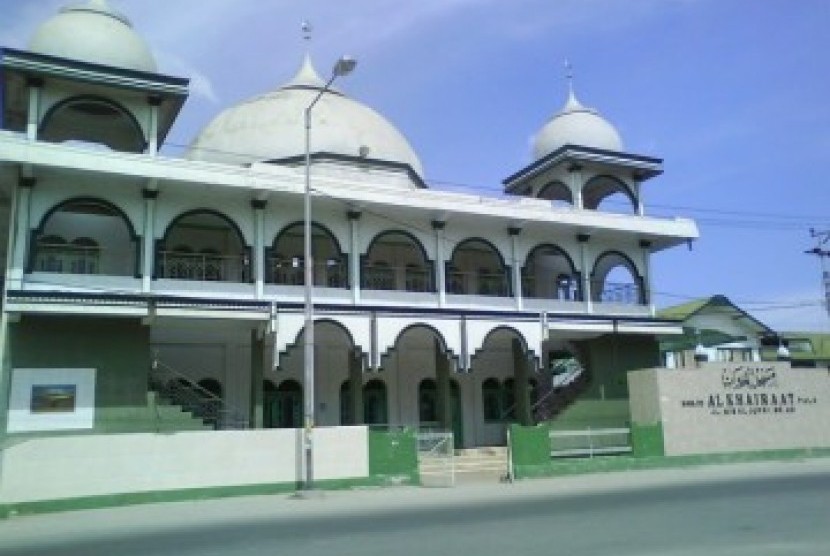 Masjid Al Khairaat di Kota Palu, Provinsi Sulawesi Tengah.