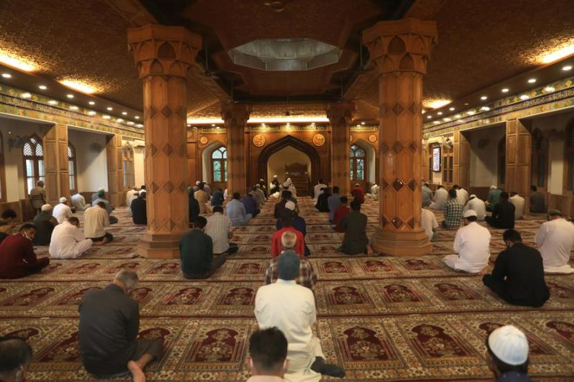 Masjid di Srinagar, Kashmir, India. Seorang peramal asal India menuntut agar Masjid Jami