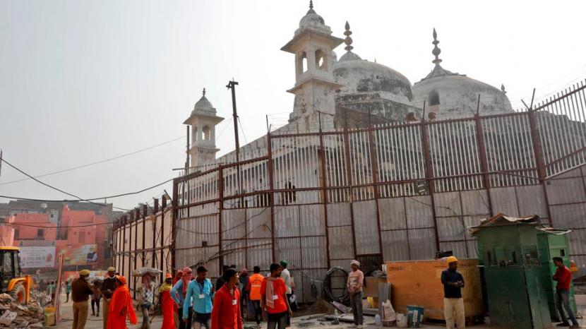 Masjid Gyanvapi di Varanasi, Uttar Pradesh, India.