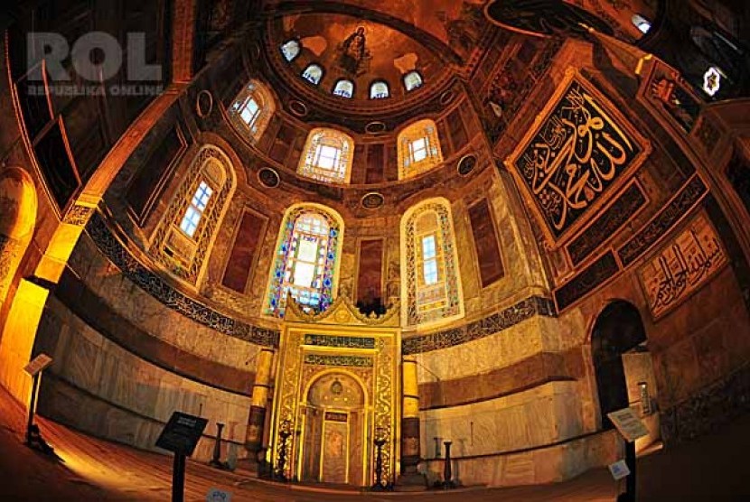 Masjid Haga Sophia, Istanbul, Turki. Foto: Daniel Wawengkang/ Republika