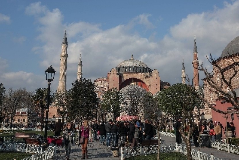Masjid Hagia Sophia, Istanbul, Turki.