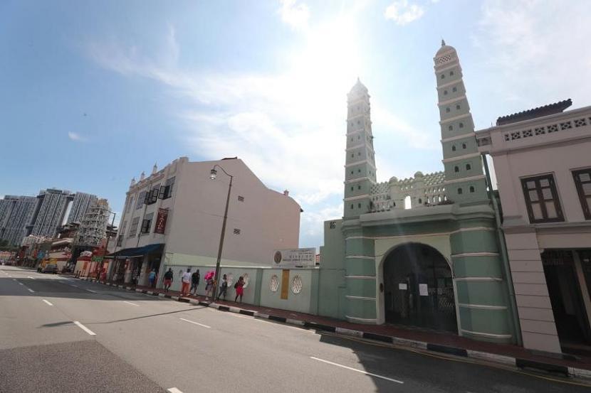 Masjid di Singapura Tangguhkan Zakat yang Mencurigakan. Foto: Masjid Jamae Chulia salah satu masjid tua di Singapura (Ilustrasi).