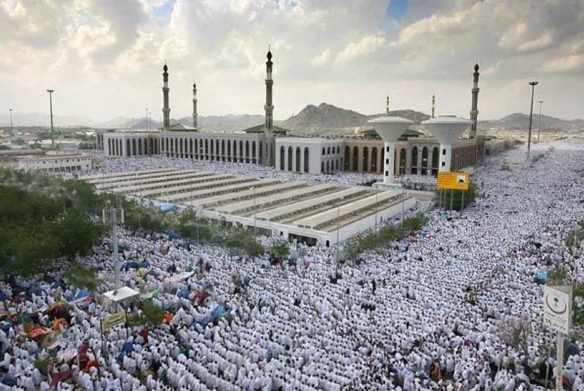 Masjid Namira di Arafah, Makkah, Arab Saudi.