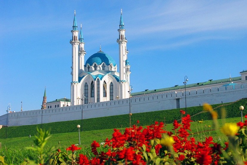 Masjid Qolsharif di Kazan, Rusia.