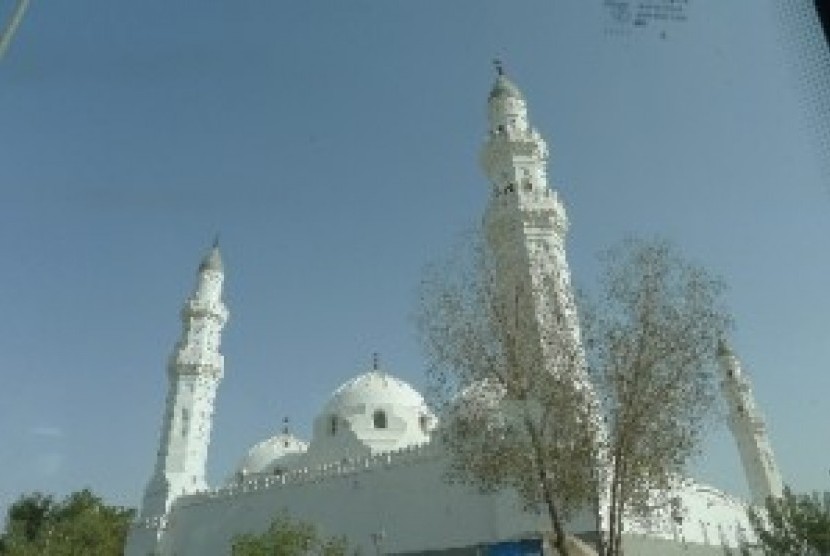 Masjid Quba di Madinah, Arab Saudi.