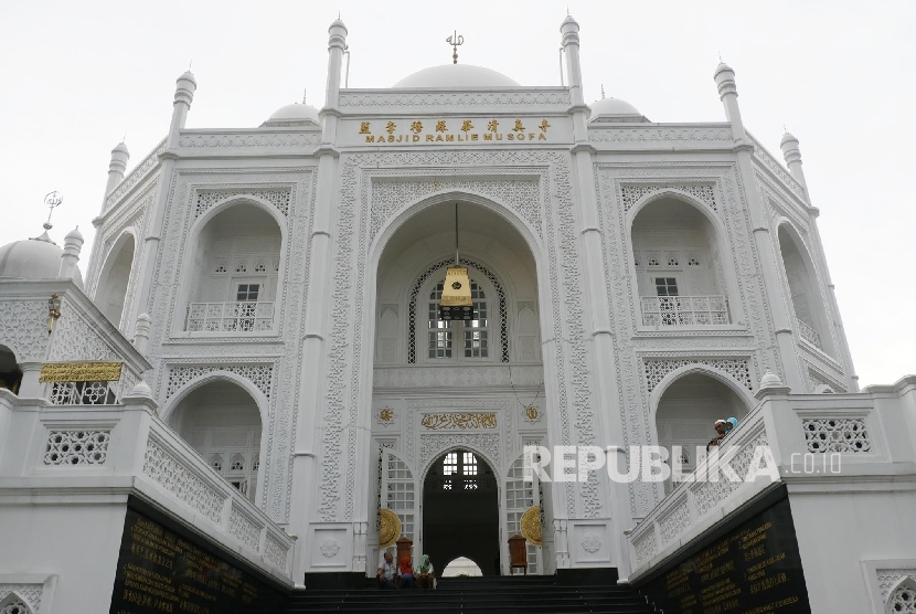 Masjid Ramlie Musofa, di Jl Danau Sunter, Jakarta Utara. Senin (23/1).