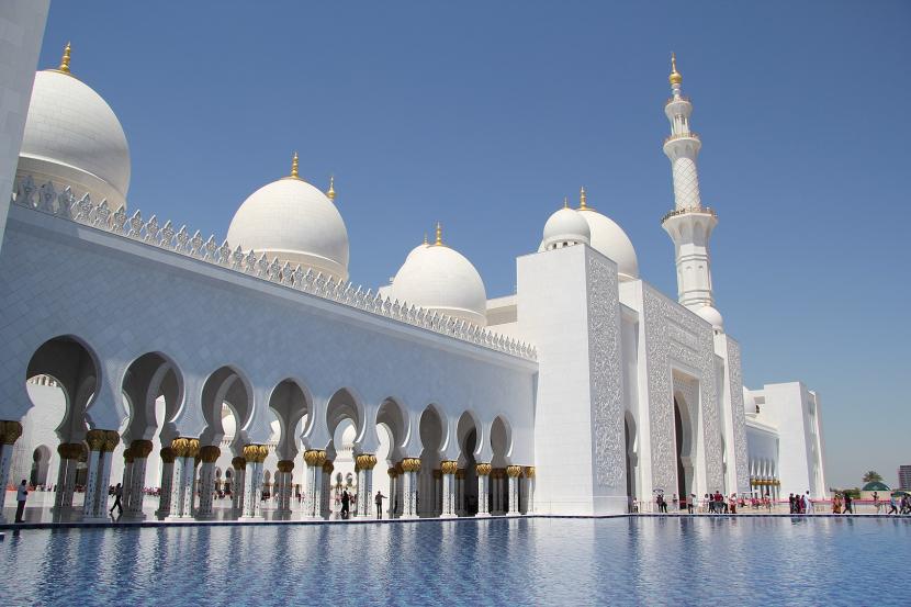 Masjid Sheikh Zayed di Abu Dhabi, UEA.