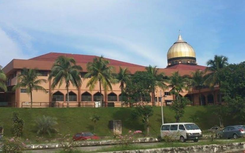 Masjid Sri Petaling Ditetapkan Zona Merah Covid-19. Masjid Sri Petaling di Kuala Lumpur, Malaysia.