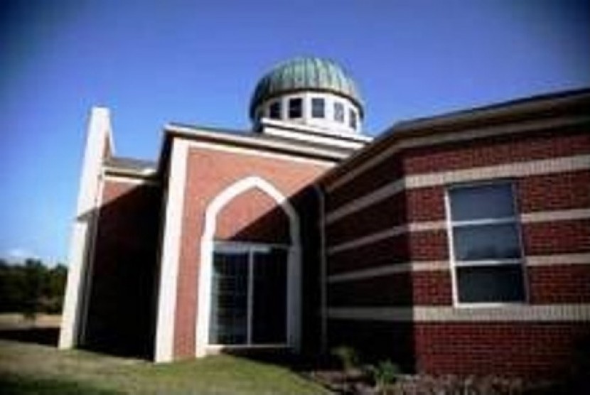 Masjid yang baru dibangun di Oklahoma, Amerika Serikat.