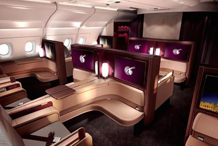 Maskapai berlomba-lomba menawarkan layanan kelas terbaik bagi penumpangnya, termasuk Qatar Airways.