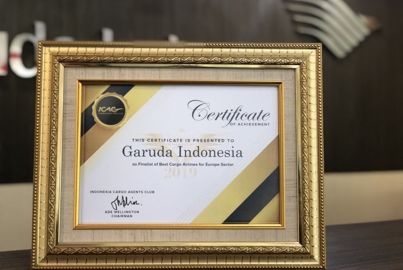 Maskapai nasional Garuda Indonesia melalui lini bisnis logistik kargo udara berhasil meraih predikat kategori maskapai kargo terbaik se-Asia Pasifik oleh Indonesia Cargo Agent Club (ICAC)..