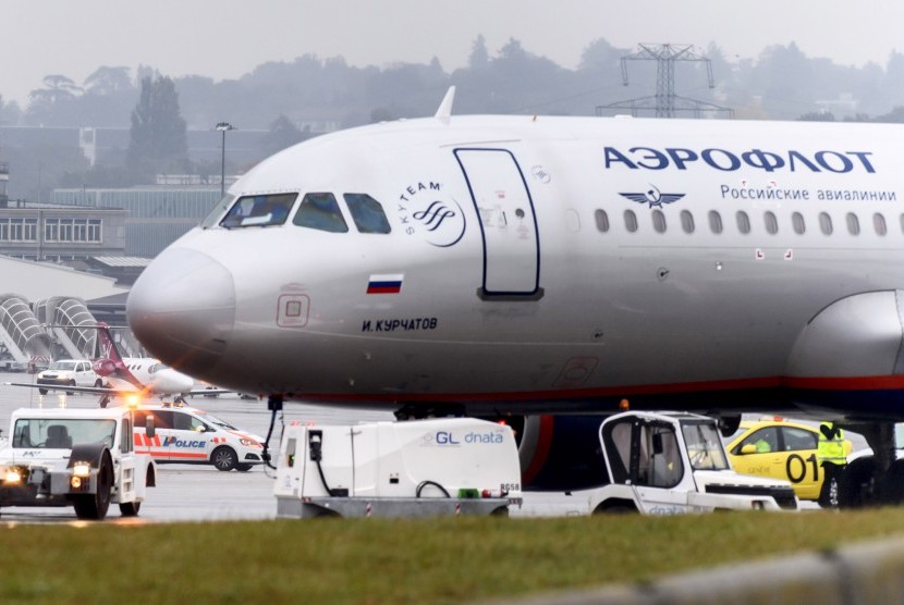 Maskapai Rusia Aeroflot.