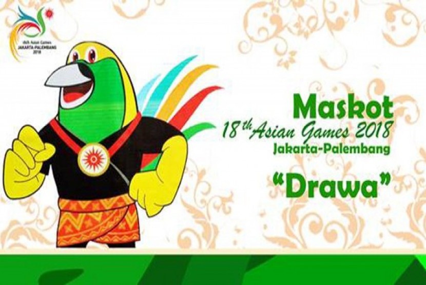 Maskot Asian Games 2018 Drawa