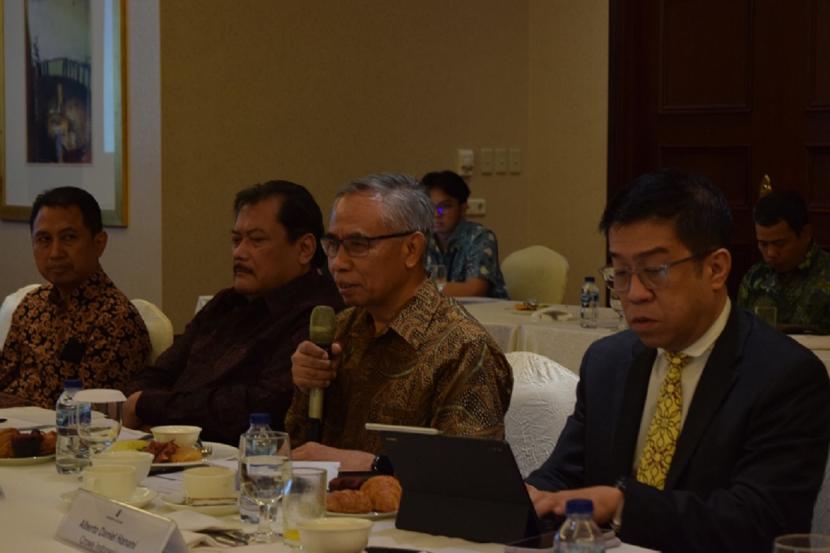 Mastel menyelenggarakan Breakfast Forum bertajuk Tantangan Masa Depan Keamanan Siber bagi Industri Keuangan di Hotel Ritz Carlton Kuningan Jakarta, Kamis (8/6/2023). 