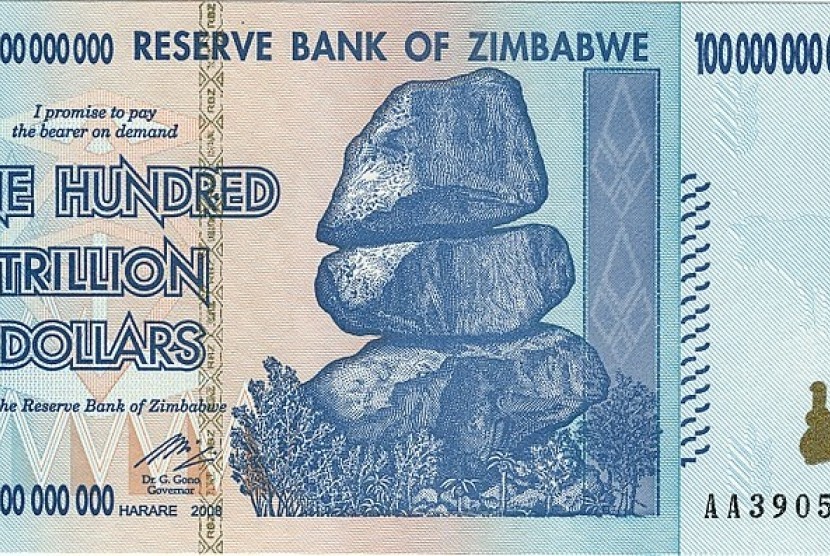 Mata uang dolar Zimbabwe
