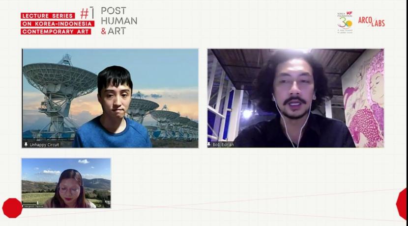 Seri kuliah gratis bertema “Post Human & Art” yang digelar Korea Foundation bersama ARCOLABS secara daring.