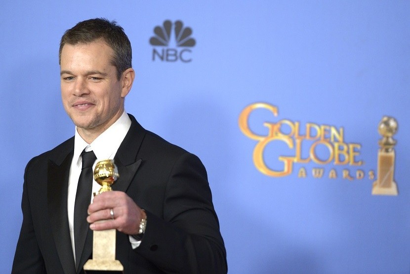 Matt Damon raih penghargaan di Golden Globes 2016