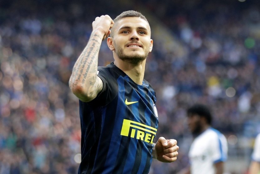 Mauro Icardi mencetak tiga gol dalam kemenangan Inter Milan 7-1 atas 