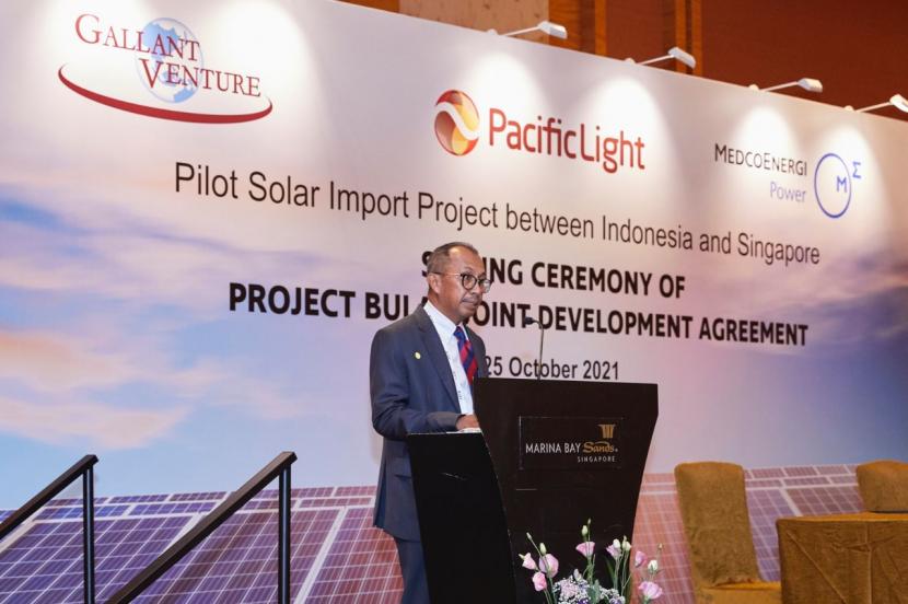 Medco Power Indonesia (MPI) sebagai anak usaha PT Medco Energi Internasional Tbk melakukan ekspor perdana listrik ke Singapura.