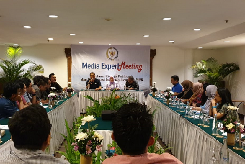 Media Expert Meeting MPR dengan sejumlah perwakilan media massa.