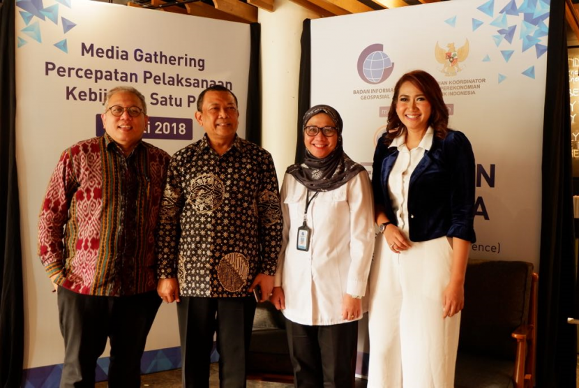 Media gathering percepatan pelaksanaan Kebijakan Satu Peta.