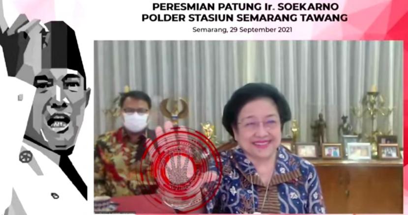Megawati Resmikan Patung Bung Karno di Semarang