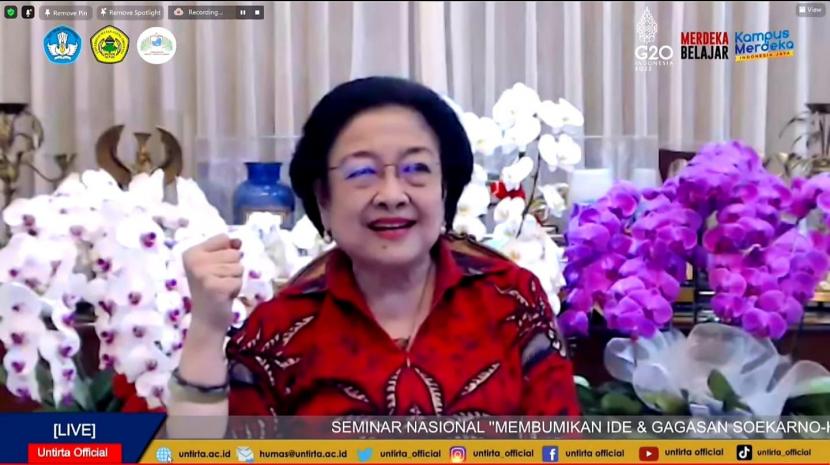 Megawati Soekarnoputri. Ketum PDIP Megawati Soekarnoputri sebut dirinya tidak pernah menjelekkan partai lain.