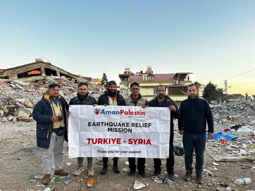Melalui program Darurat bantuan Turki-Suriah atau Tabung Suriah, Aman Palestin berangkat ke Turki-Suriah menyalurkan donasi secara langsung untuk korban terdampak gempa bumi Turkiye-Suriah.