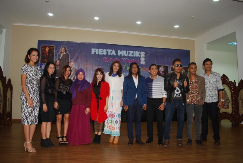 Melly Goeslaw, Winda Viska dan sejumlah pendukung ajang 'Fiesta Muzik 2015'