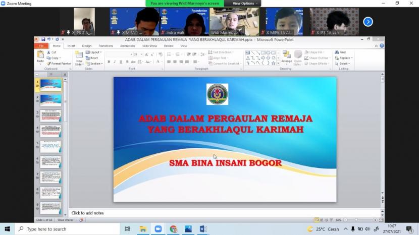 Memasuki tahun ajaran 2021/2022, SMA Bosowa Bina Insani Bogor menyelenggarakan foundation programme, 26 Juli – 30 Juli 2021.