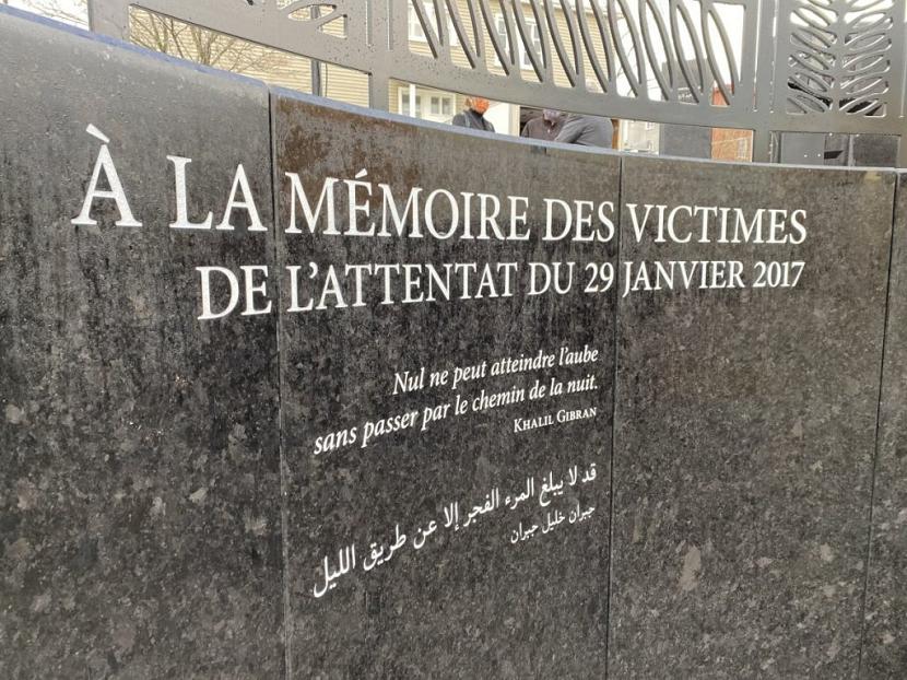 Memoriam untuk menghormati para korban serangan masjid di Quebec. Penembakan di Masjid Quebec terjadi setelah sholat Isya pada 29 Januari 2017 